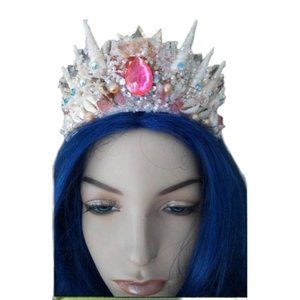 Handmade Mermaid Beach Wedding Tiara Seashells Crown